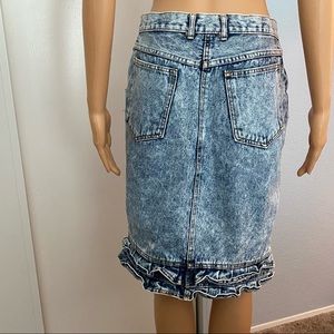 Vintage 1980s Gitano retro jean skirt